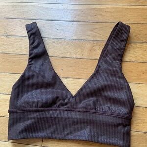 Lululemon Athletica Chocolate Ribbed Bralette